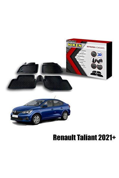 Niken Renault Taliant Havuzlu 3D Paspas Niken Siyah 2021+ sonrası uyumlu