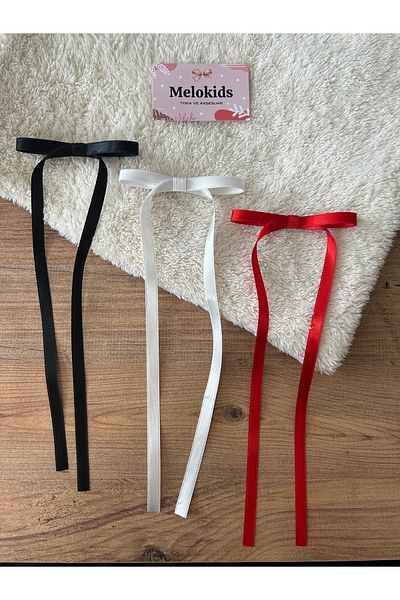 Melo Set de 3 catarame cu panglică din satin pentru femei – Cataramă