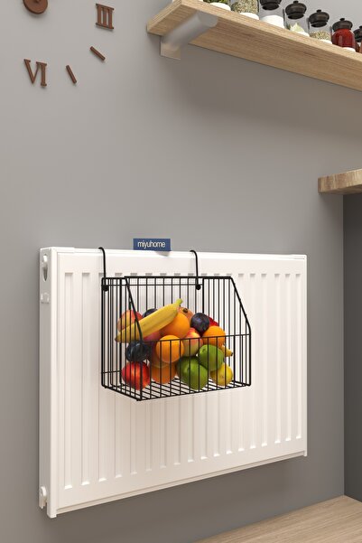 moniev Asılabilir Meyve Sebze Sepeti Metal Sebzelik Asılabilir Düzenleyici Mutfak Düzenleyici Organizer