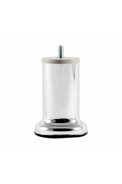 MUSA KANEPE Metal Baza Koltuk Kanepe Sehpa Ayağı Krom 12 Cm M8 Ince Diş 6'lı