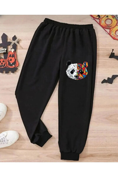 FORTITTUDO Παιδικό φούτερ με στάμπα Black Panda