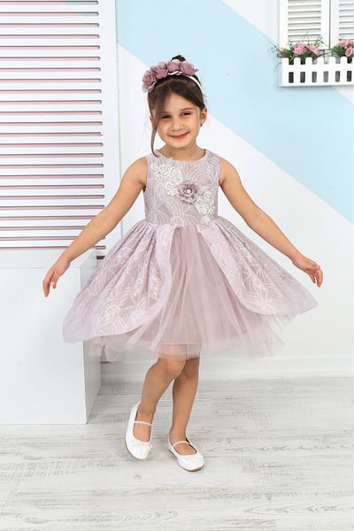 Lizsa Girls' Evening Dress Graduation Dress - 4-8 Years Wedding Prom Gowns Dress