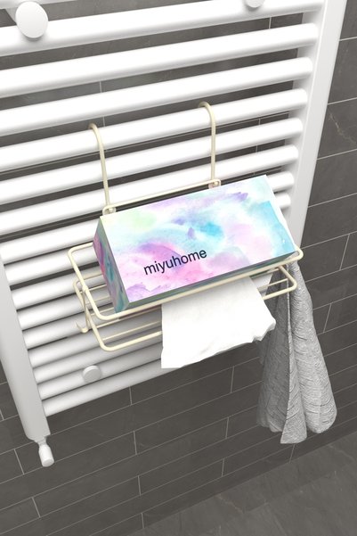 moniev Hanging Basket Metal Hand Face Towel Organizer Towel Warmer Organizer with Hooks