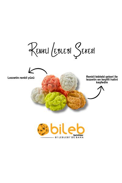 bileb serinhisar bi leblebi'de bana Colored Chickpea Candy 400 gr