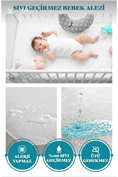 AYHOME % 100 Pamuk  Sıvı  Geçirmez  Bebek  Ve  Çoçuk  Lastikli  Çarşaf , Yata...