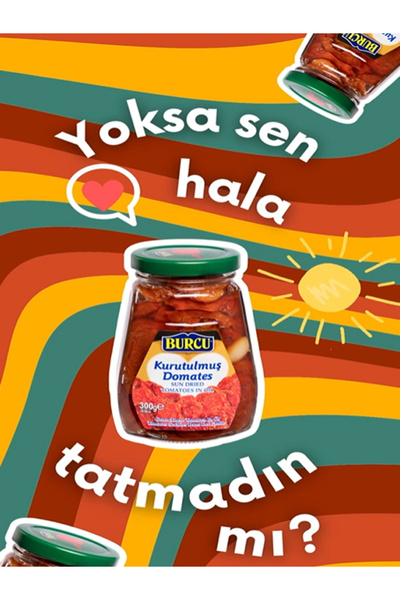 BURCU 550 gram burcu kurutulmuş domates