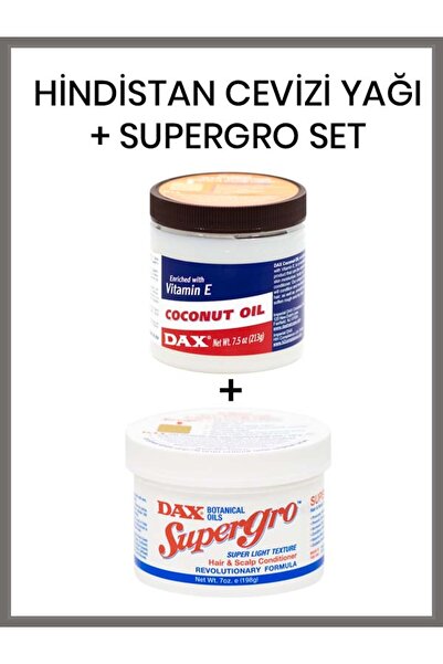 Dax Hindistan Cevizi Yağı 198 G X Supergro 213 G 2'li Set