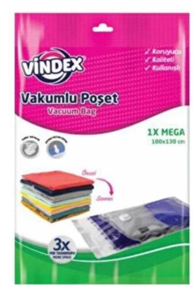 Vindex (*) Vindex Vakumlu Poşet Mega 100*130