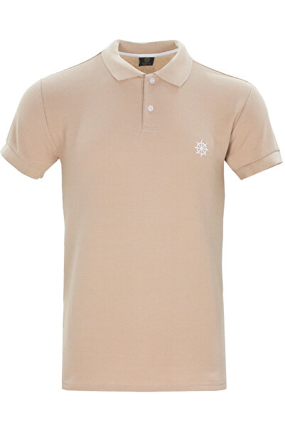 Varetta Ανδρικό μπλουζάκι καραμέλας Lycra Regular Polo Neck