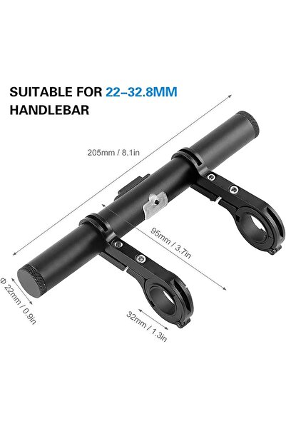 Genel Markalar Xbyc 800 USB Şarjlı Çıkışlı Gidon Aparatı Alüminyum Bisiklet G...