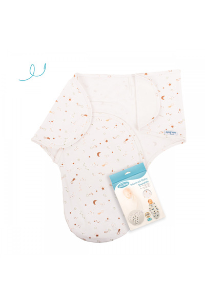 Sevi Bebe ART-118 Galaxy Patterned Interlock Baby Swaddle