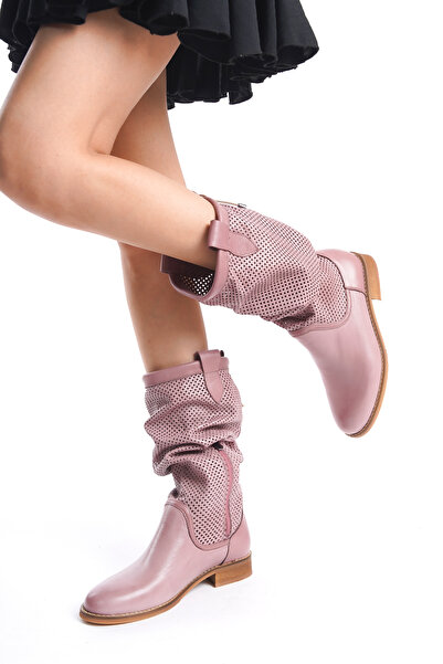 Elile Shoes Hakiki Deri 34-35-41-42-43-44 Numara Kadın Yazlık Çizme