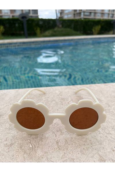 Jolly Kids Baby Girl-Child Sunglasses UV 400 Protected Daisy Model