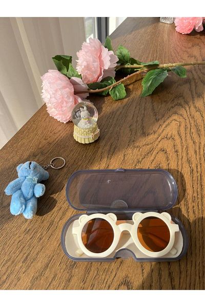 Jolly Kids UV 400 Protected Sunglasses for Baby Boy Girl - Teddy Bear Model Boxed