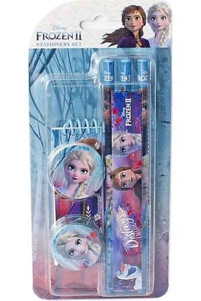Frozen Buzlar kraliçesi frozen kalem silgi kalemtırraş not defteri cetvel kız okul çocuk kırtasiye seti