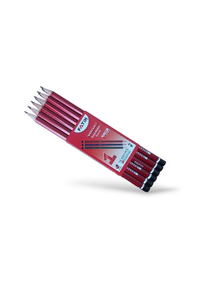 Fatih Coral Hb Pencil 12 Pack Red