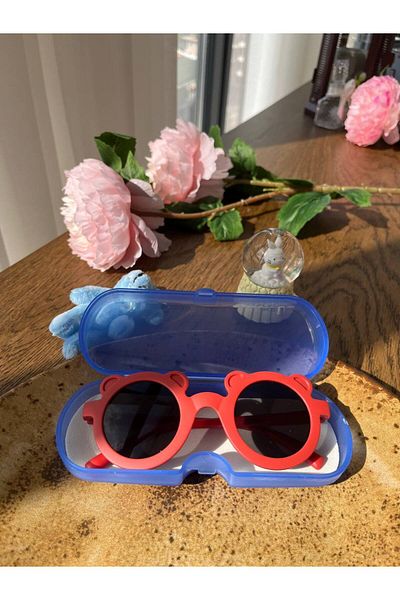 Jolly Kids UV 400 Protected Sunglasses for Baby Boy Girl - Teddy Bear Model Boxed
