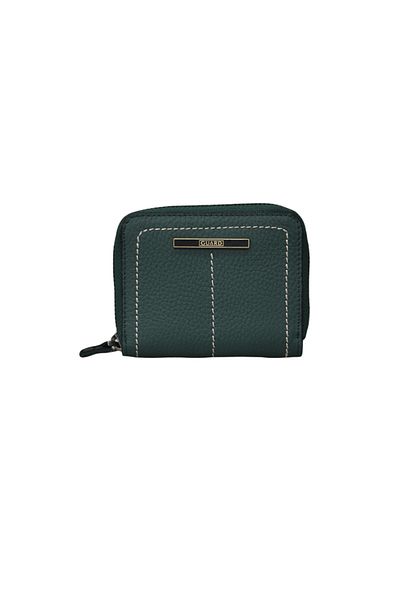 GUARD Green Guti Mat - Zippered Wallet/Hand Portfolio with Stitching Detail