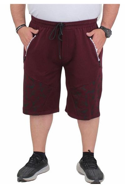 Starbattal Men's Camouflage Plus Size Combed Cotton Shorts - MURDUM 24628