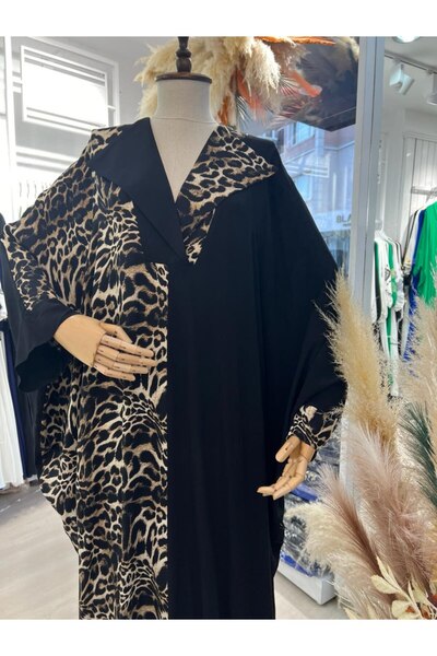 ELEWOMEN elbise siyah viskon kumaştan yazlık elbise moda