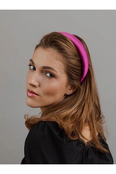 CSR AKSESUAR Coroană căptușită din satin fucsia - elegantă și confortabilă