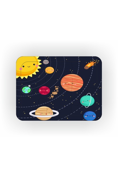 ASE DİZAYN Ahşap çocuk puzzle 6 parça