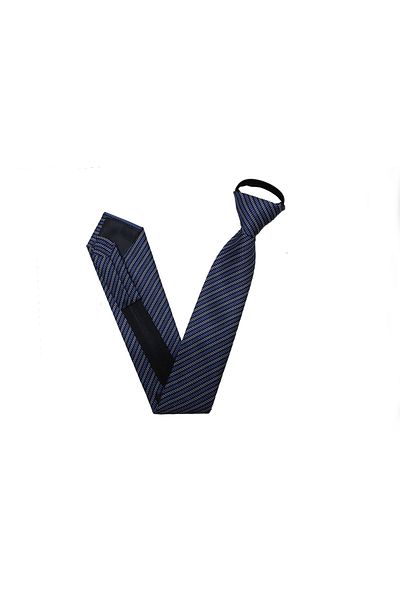 PROKRAVAT Chain Patterned Burgundy Black Zippered Tie