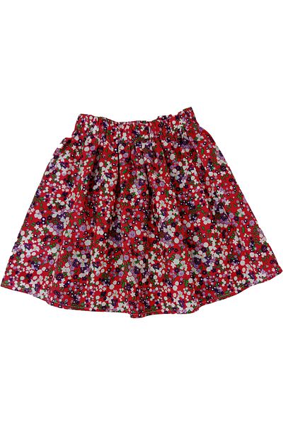 MODA59 Red Color Floral Children's Skirt