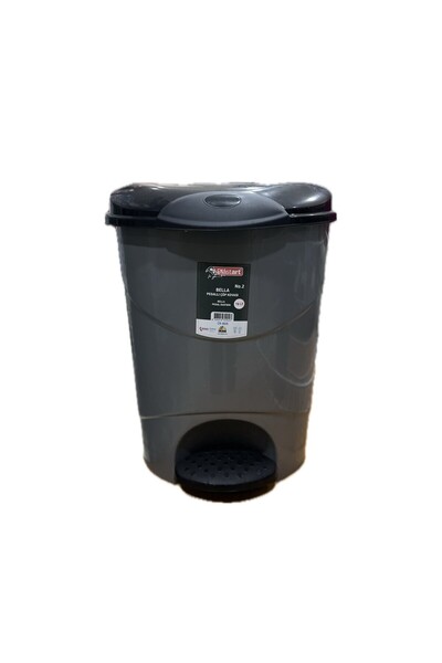 Genel Markalar 19 Litre Pedallı Çöp Kovası, Gri, Pratik ve Şık Tasarım