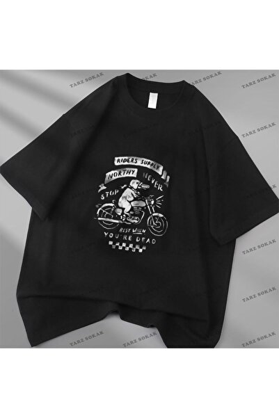 Adrift Tricou Y2K Unisex Harajuka Anime Retro Kawai Kuromi Cod-Albastru-Etich...