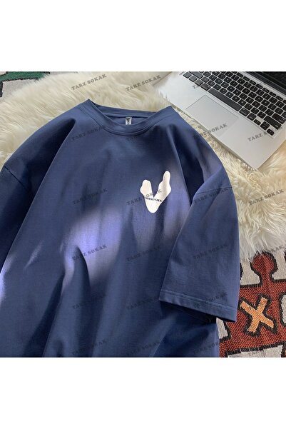 Adrift Y2K Unisex Harajuka Anime Retro Kawai Kuromi T-shirt Κωδικός-Μπλε-Ετικ...