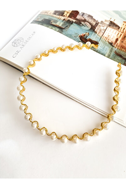 CSR AKSESUAR zlatna kruna sa biserima