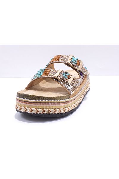 Guja Size 1 Patterned Stoned Mushroom Slippers