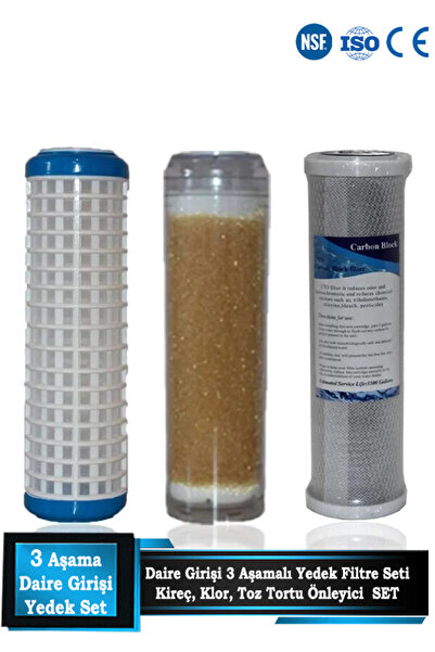 Sumarkt Daire Bina Sayaç Girişi Su Arıtma Ve Yumuşatma 3 Aşama Yedek Filtre S...