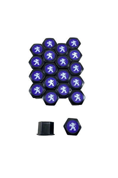 Cartex PEUGEOT 17 MM 20 Lİ TAKIM SET OTO ÇELİK JANT BIJON KAPAĞI