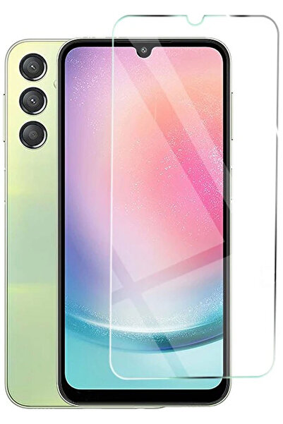 CEPSTOK Samsung Galaxy A24 Kırılmaz Cam Şeffaf 0.3mm Kılıf Dostu Temperli Ekr...