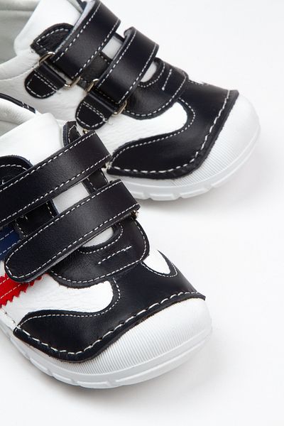 Windy Shoes Baby Boy Multicolor Booties Genuine Leather Orthopedic Stripe Daily Walking Shoes