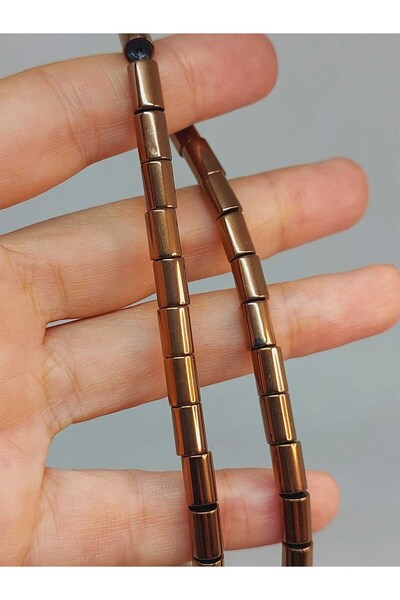 Yasamtohumu Niz perli od hematitnog kamena 5*8mm (49606)