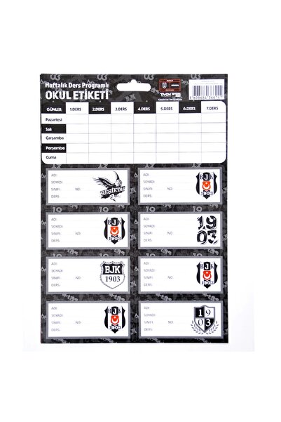 Beşiktaş Tmn Ders Programlı Okul Etiketi 3 Yp - 463644