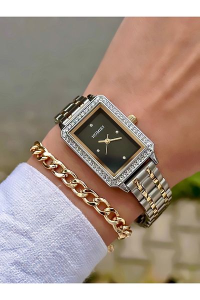Homies New Season Women's Wristwatch - Steel Cord, Waterproof, Jewelled Model