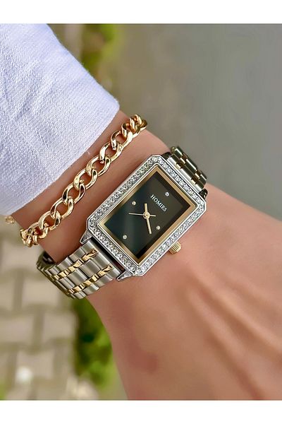 Homies New Season Women's Wristwatch - Steel Cord, Waterproof, Jewelled Model