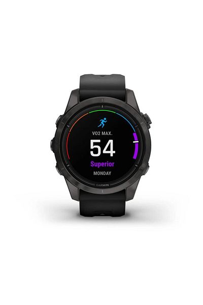 Garmin GARMIN EPIX PRO (GEN 2) SAPPHIRE EDITION- 42MM -CARBON GRAY DLC TITANIUM WITH BLACK SILICONE BAND