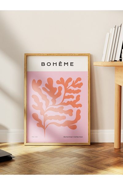 Postifull Πολύχρωμη αφίσα Bohemian Frameless - Αισθητική διακόσμηση τοίχου, για σαλόνι, χωλ, κουζίνα