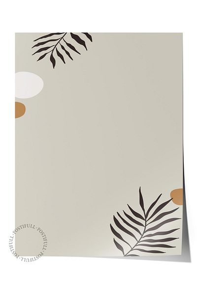 Postifull Natural Shades Boho Wall Decor, Frameless Poster, Frameless Wall Painting - Fine Art Paper