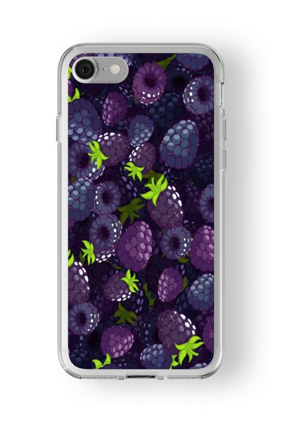 Multitronic حافظة شفافة مطبوعة بتصميم التوت المتوافق مع هاتف iPhone 6 و6s