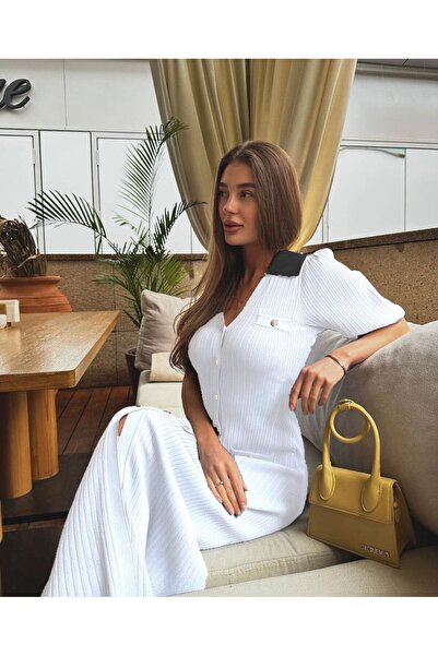 guller tekstil kadın Elbise triko öreme maxi boy