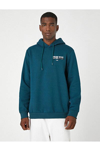 Koton 3wam70105mk Erkek Sweat Petrol