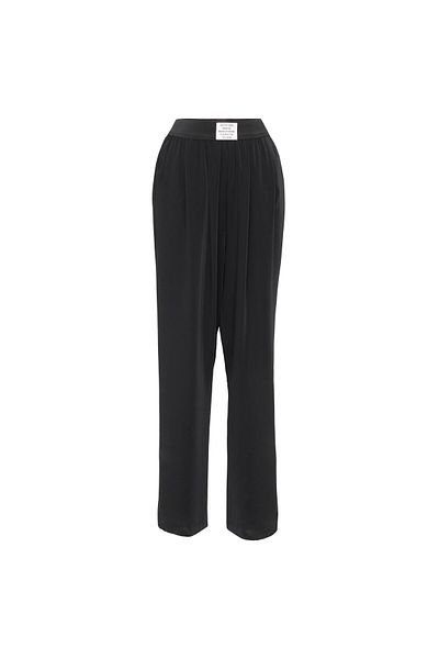 Quzu Label Detailed Trousers Black