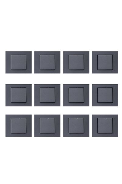 OVİVO Ovivo Grano Smoked Switch 12 Pack (Frame Included)