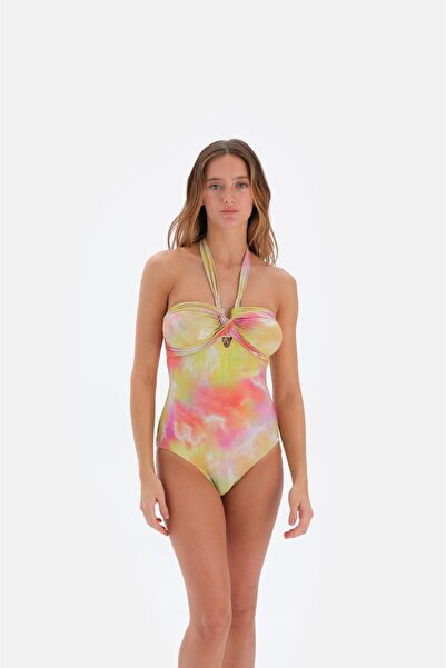 Eros Costum de baie portocaliu pentru femei fără bretele 3045